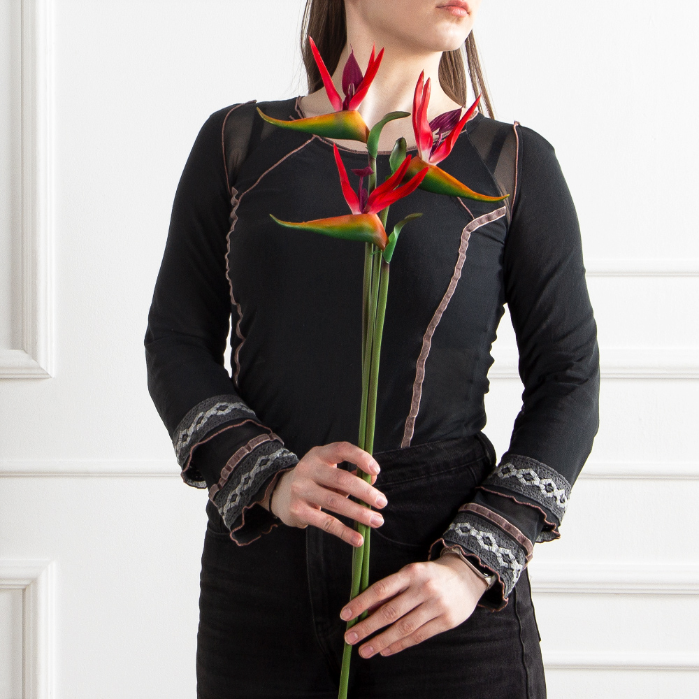 7141А/0287-0345/2(F) Стрелиция искусственная h60см(голова 13см d15см) красная_5
