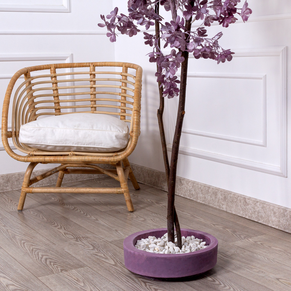 250/РН/364 Дерево искусственное интерьерное h250см, пепельно-пурпурное_4