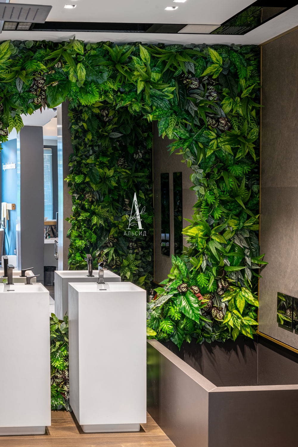 7143/0371-8 Калатея искусственная куст, h38см_2