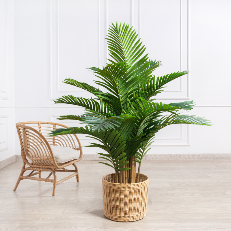 ПК150/К/49(Пр)(FixK)(f) Пальма искусственная кустовая h150см (латекс)