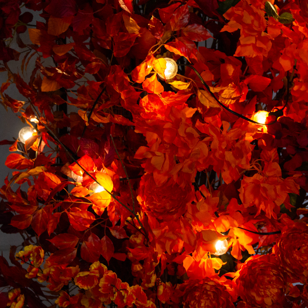 ДЛ/СВ04/175(Пр)(Fix)(F)Декор входной группы h300см н/прутьях,пристенный c ретро-гирляндой,бордовый_3