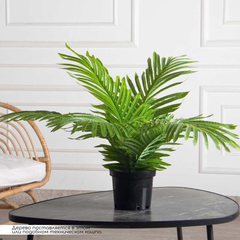 ПК045/К/49Л(з)(Пр)(FixK)(F) Пальма искусственная кустовая h45см (латекс)_2