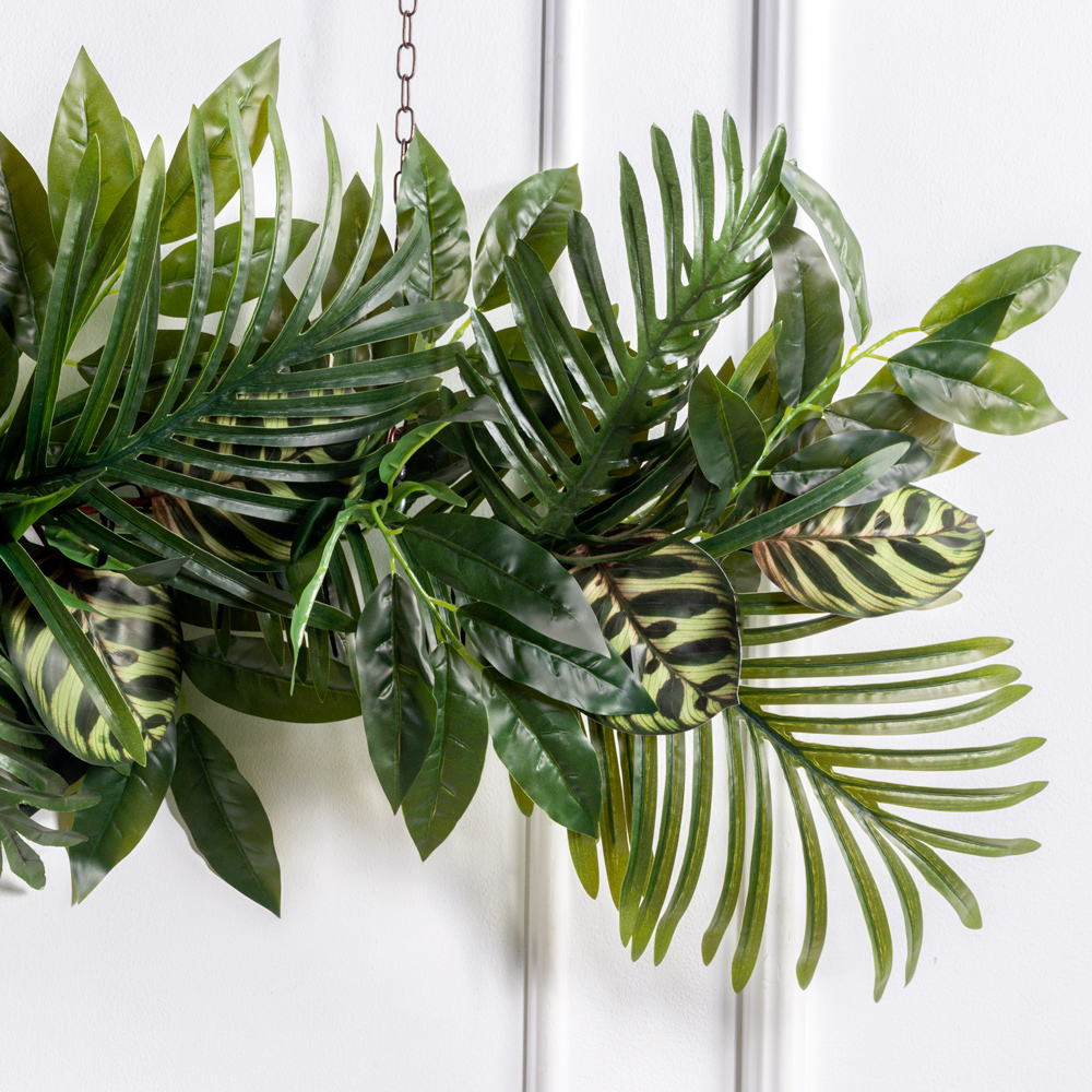 Л300(Пр)(F) Лиана искусственная с калатеей и пальмой L100см_1