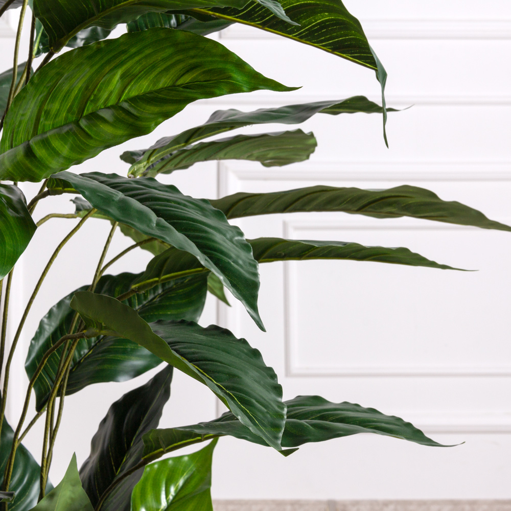 К270(з) Композиция искусственная Спатифиллум h120см (латекс) в кашпо_2