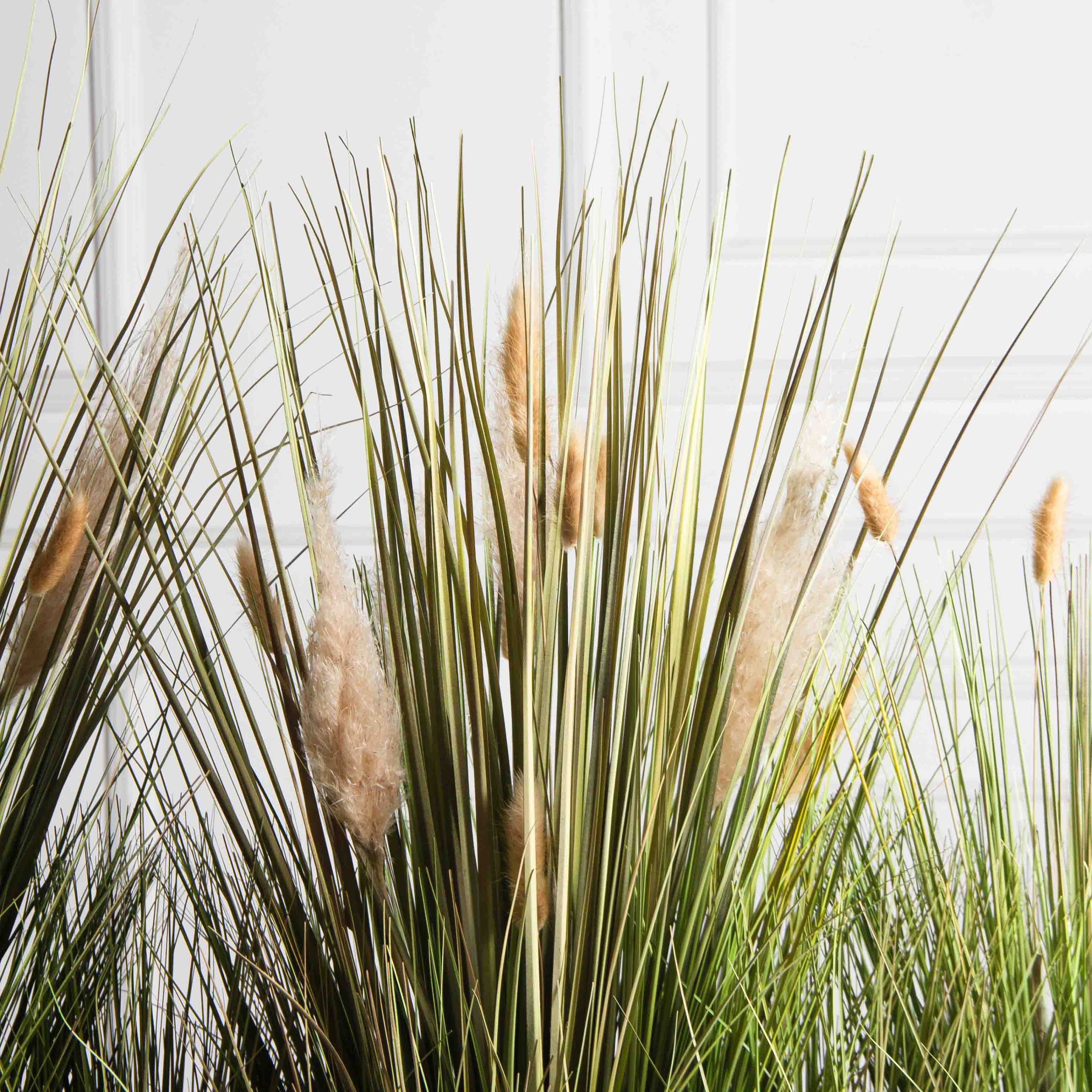 ТД097-17(з)(F) Трава Осока искусственная с сухоцветами h70см в мшистом боксе 120х20х10см_4