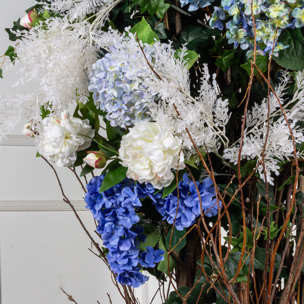 ДЛ159-2(з)(Пр)(Fix)(F) Декор входной группы цветочный h390 Lсм на стволах, пристенный_8