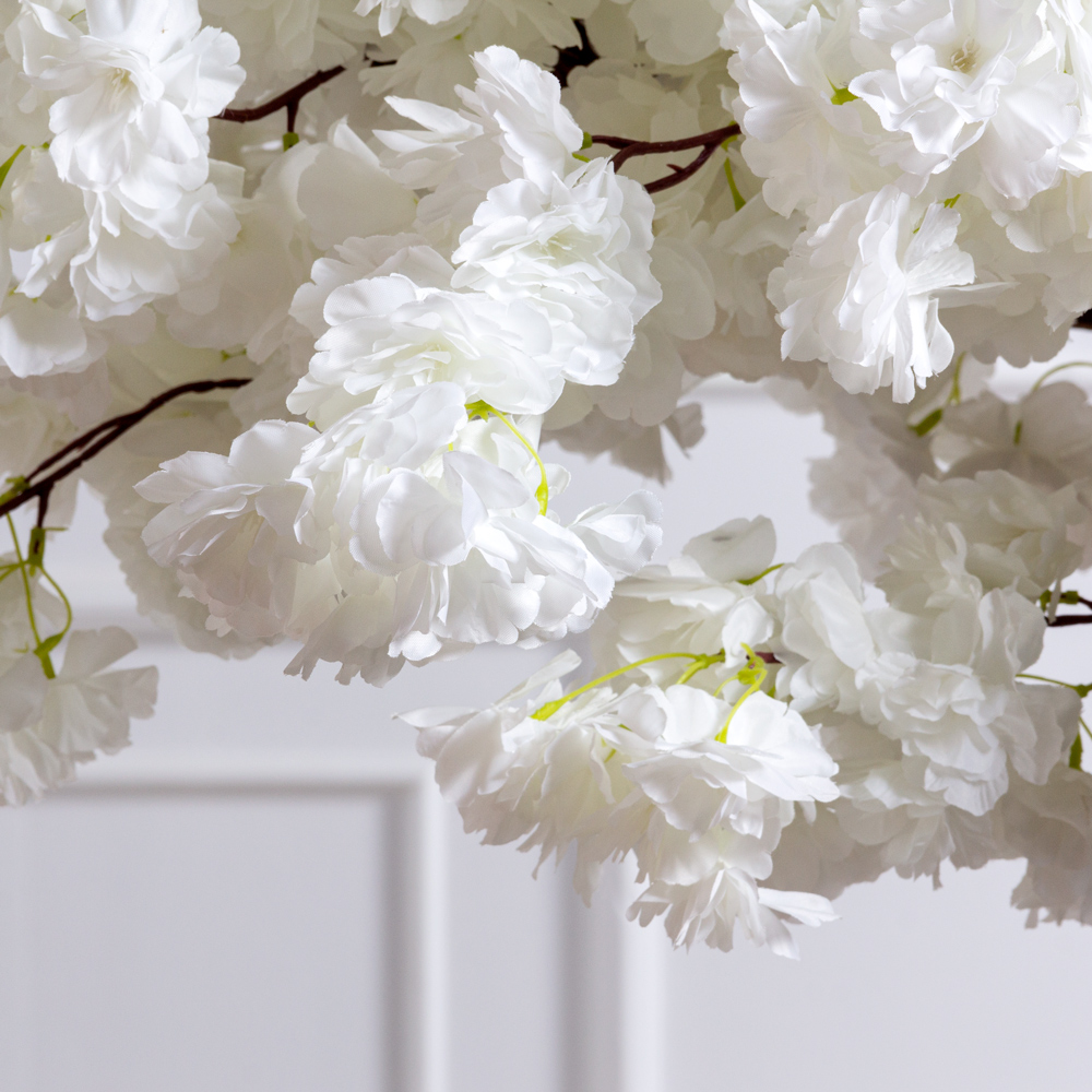 190/ОС/225-2(з)(F) Сакура искусственная Элит пристенная h190см, белая_2