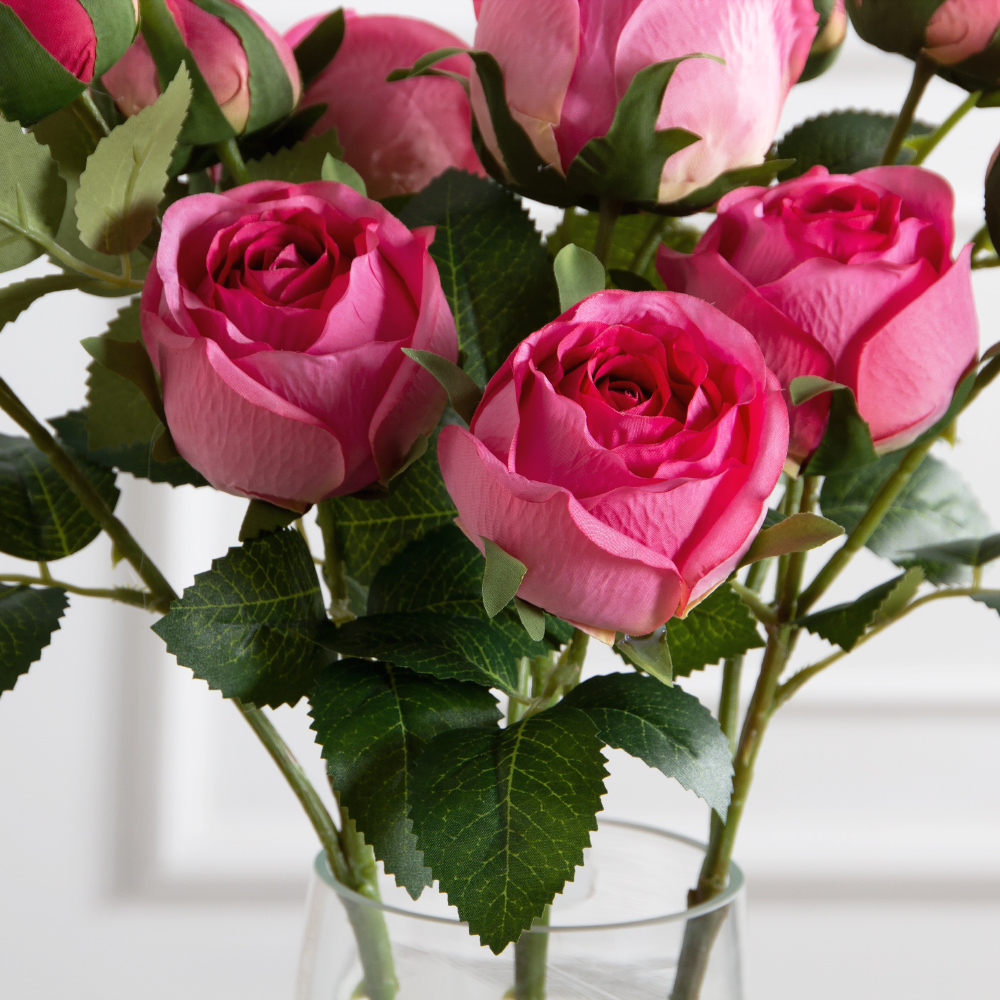 7141А/0108-0360/1(F) Роза искусственная h65см 2головы 2бутона,розовая_3