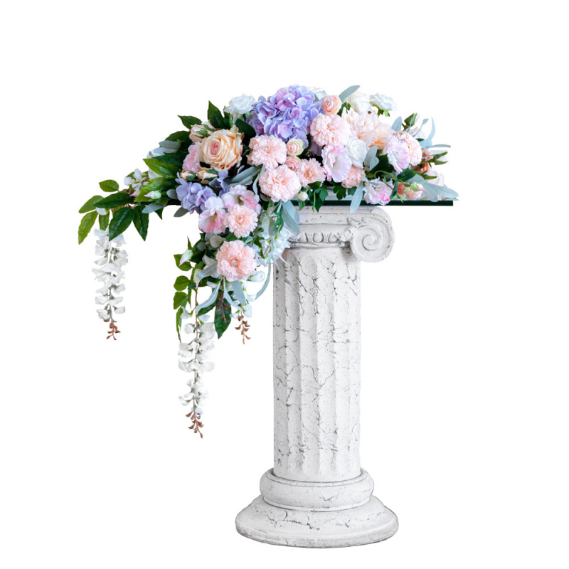 К49 Композиция цветочная на овальном основании 32*17см_1