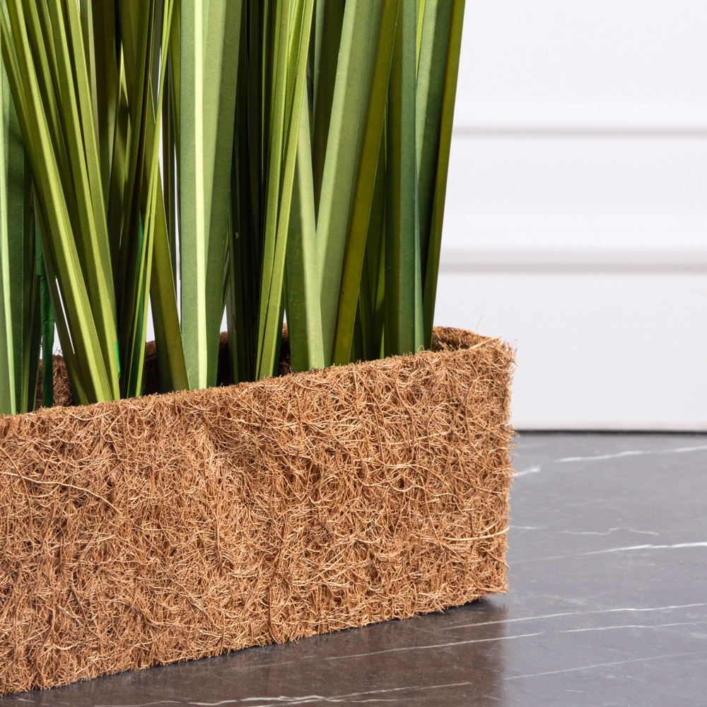 ТД023 Трава Осока искусственная h70см в кокосовом боксе 25х8х8см _2