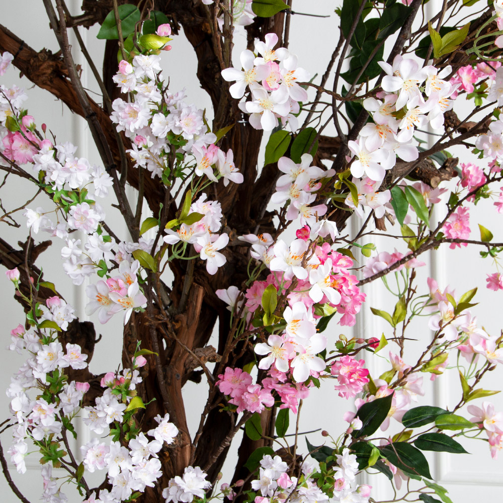 330/ОС/491/34/5170(Пр)(F) Яблоня искусственная пристенная h330см, бело-розовая_7