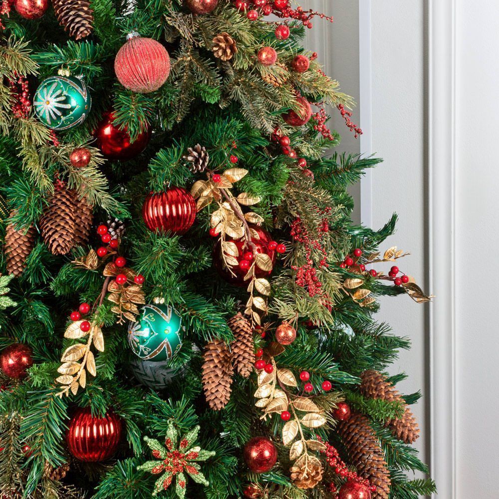 255/476-1(Sale) Ель искусственная с украшениями (разное оформление с двух сторон),  h255_7