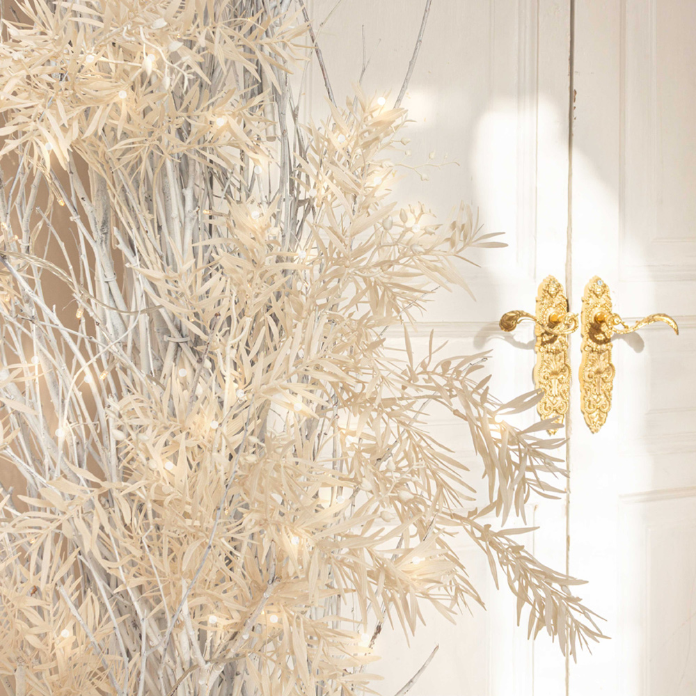 Л85 Лиана искусственная зимняя с белым розмарином L100см_27