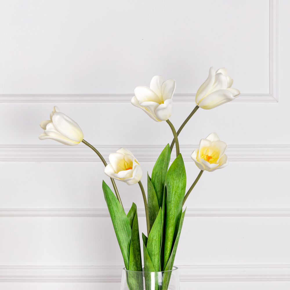 7141А/0471-01/23Р Тюльпан искусственный h70см, белый (латекс)_1