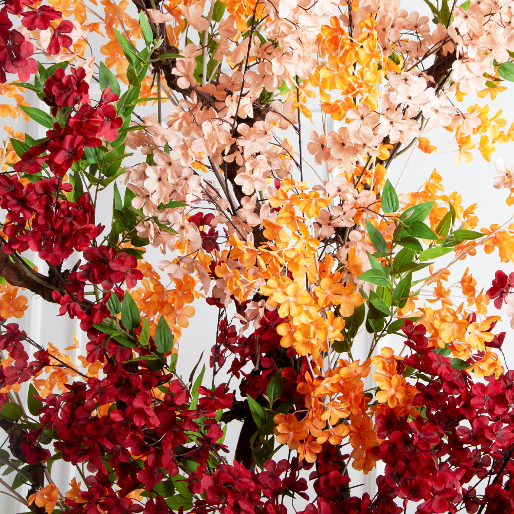 320/ОС/658/522(Пр)(F) Дерево искусственное интерьерное, пристенное h320см, красно-оранжевое_4