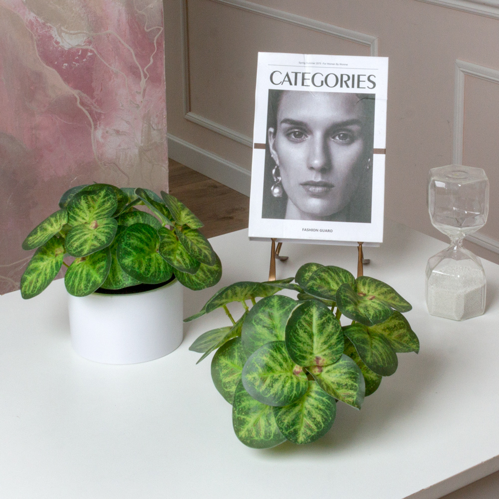 ЦС208-2(F) Пеперомия искусственная, зелёная_1