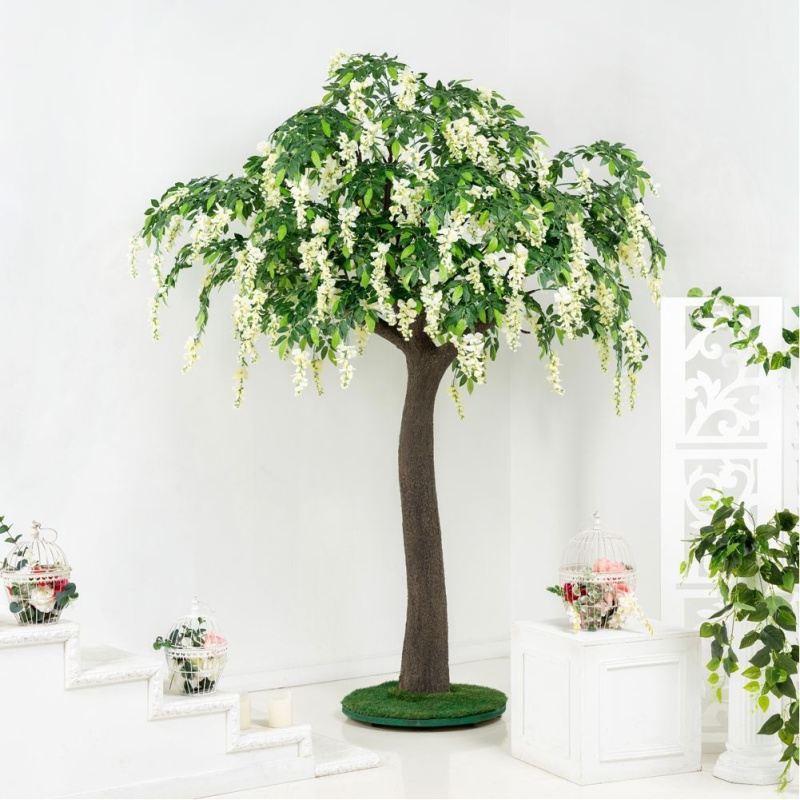 300разб/424-1 Глициния (вистерия) белая h300см(латекс)