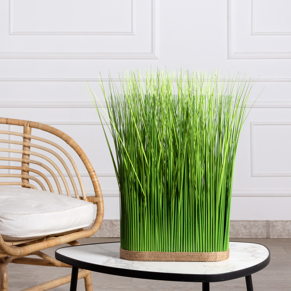 С0144(Promo)(F) Сноп из искусственной осоки h50см, овал d13см_1