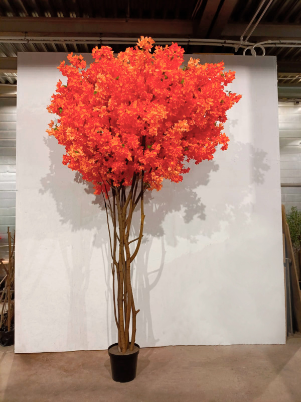 360/РН/434(з/УУ)(F) Бугенвилия искусственная  h360см, оранжевая_1