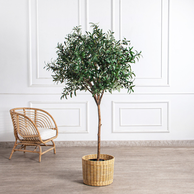 180/РН/465-3(з)(F) Оливковое дерево искусственное h180 d80см_1