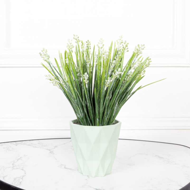 КС/О53-1 Мускари в декоративном кашпо d11.5см (белые)_1