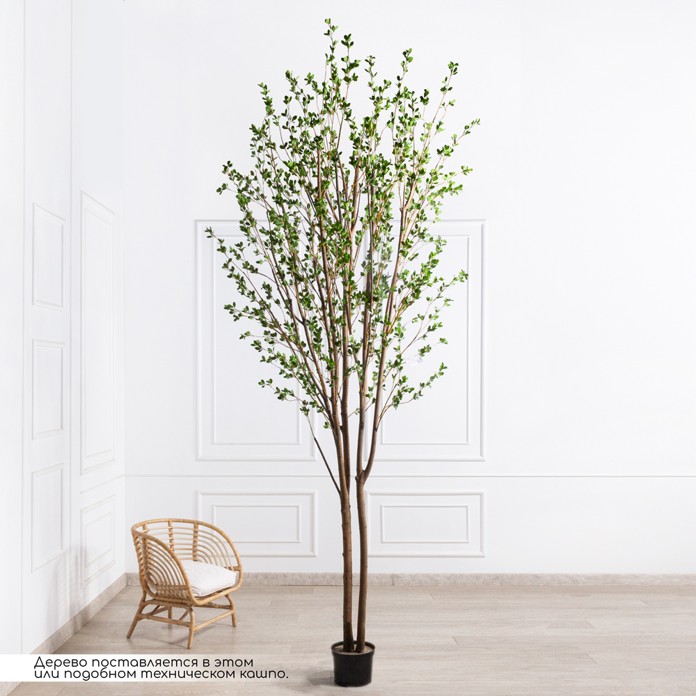 370/РН/200(з)(F) Дерево искусственное с распускающимися листочками h370см_2