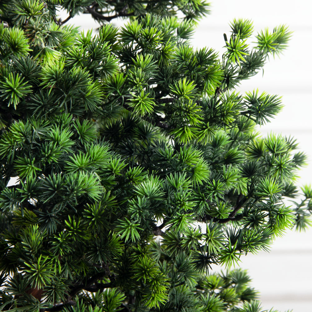 БС090/ОС/30-1(F) Бонсай искусственный Сосна h90см в интерьерном кашпо_4