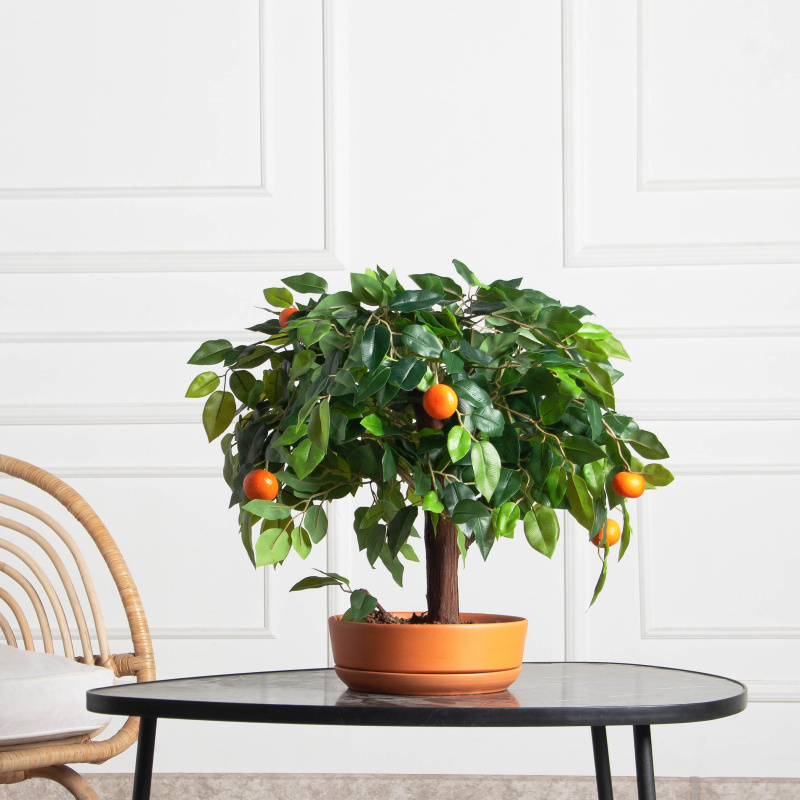 БП040/10М(П)(з)(F) Бонсай искусственный Мандарин с плодами h40см (латекс)_1