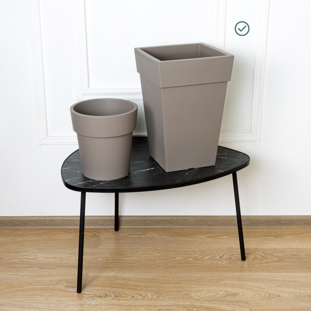 707/К2702/М3179(Fix) Кашпо Тубус d30см, h44см, 14л, серое_2