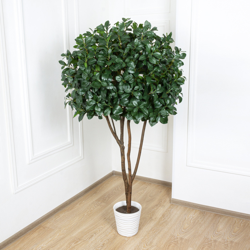 180/РН/64(з.) Рускус искусственный h180см в интерьерном кашпо