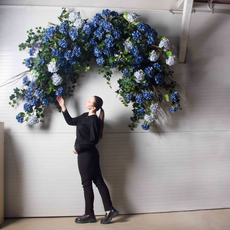 ДЛ165(Пр)(F) Декор входной группы цветочная L100см_1