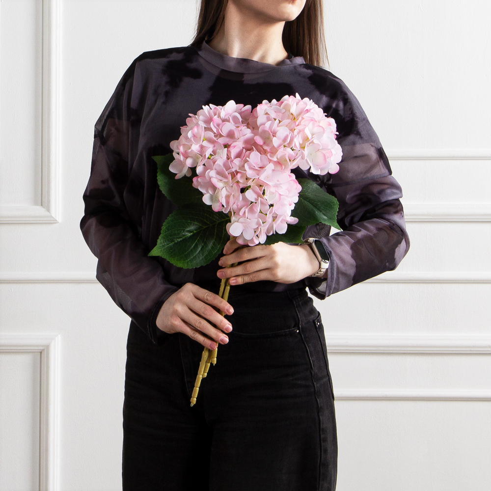 7141А/0108-0359/1(F) Гортензия искусственная h46см(голова 13см d16см) розовая_5