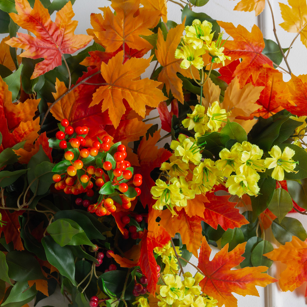 Л141-1(з)(F) Лиана искусственная осенняя  L100см, ширина 50см_3