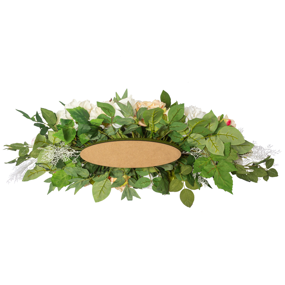 К66 Композиция цветочная на овальном основании 31*9*h3_4