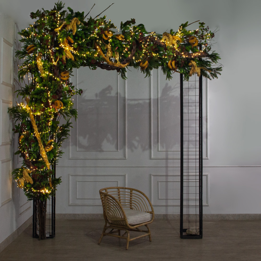 ДЛ193/СВ03т-1(Пр)(Fix)(F) Декор вход.груп. h330 н/прутьях,прист.с гир.Роса в русс.стиле,беж-корич._4