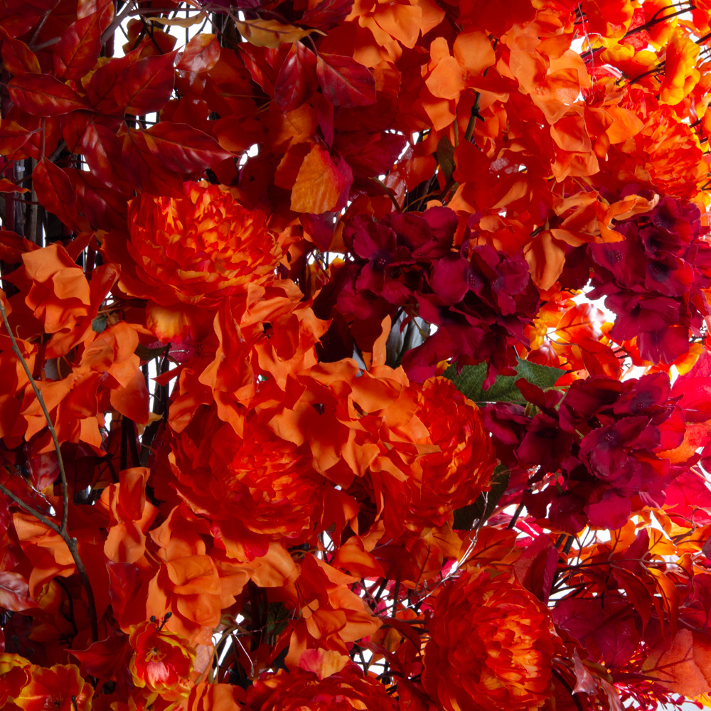 ДЛ175(F) Декор входной группы h310 см на прутьях,пристенный,красно-оранжевый_5