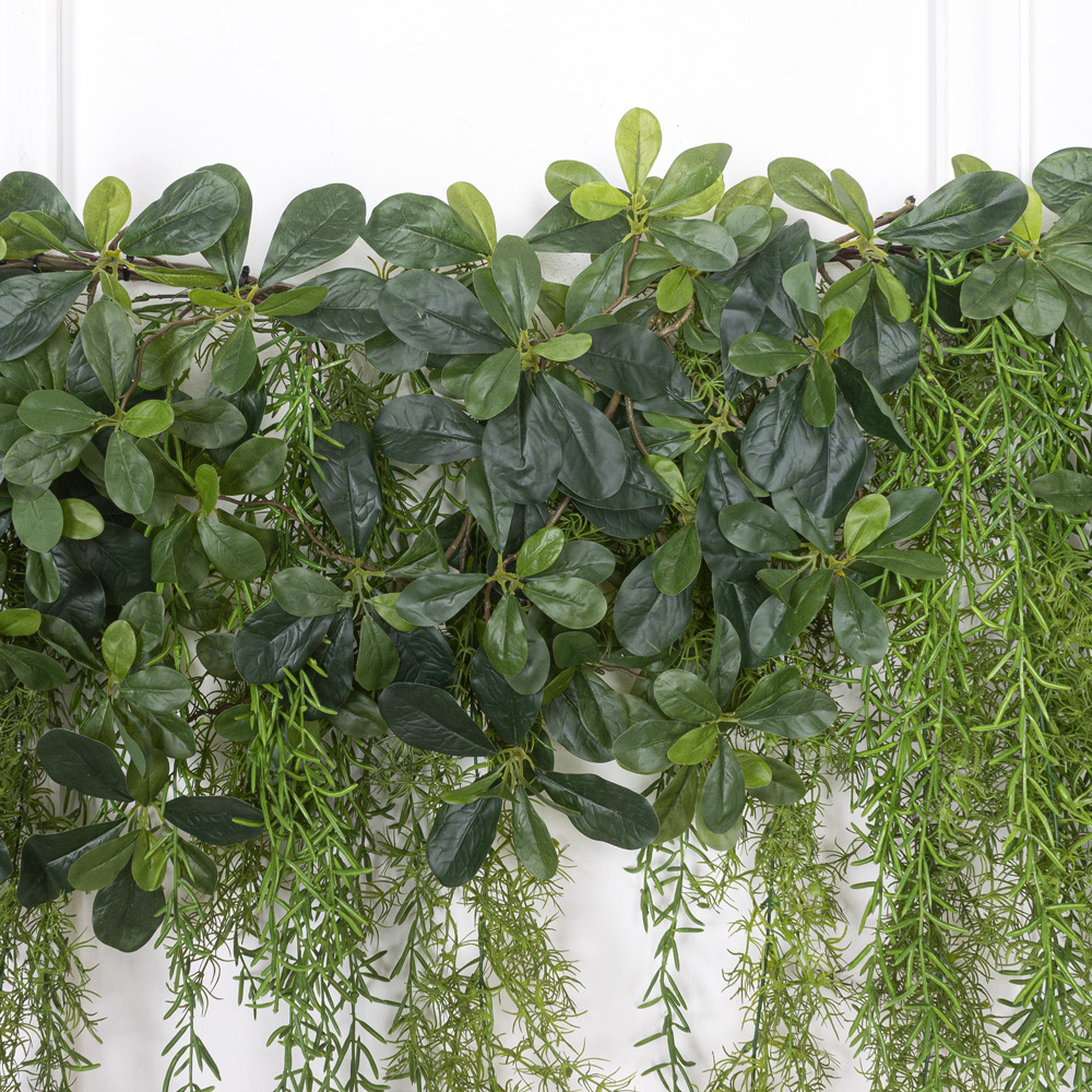 Л40 Лиана искусственная Шеффлера с аспарагусом L100см_9