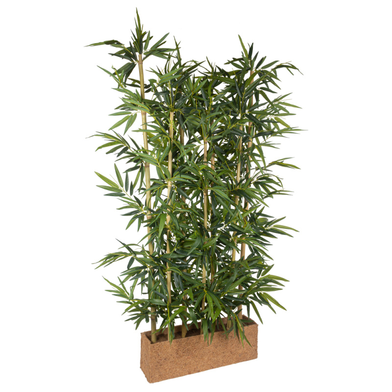 Ш190/75(з.) Ширма искусственная Бамбук h190см в кокосовом боксе 65х15хh20см_2