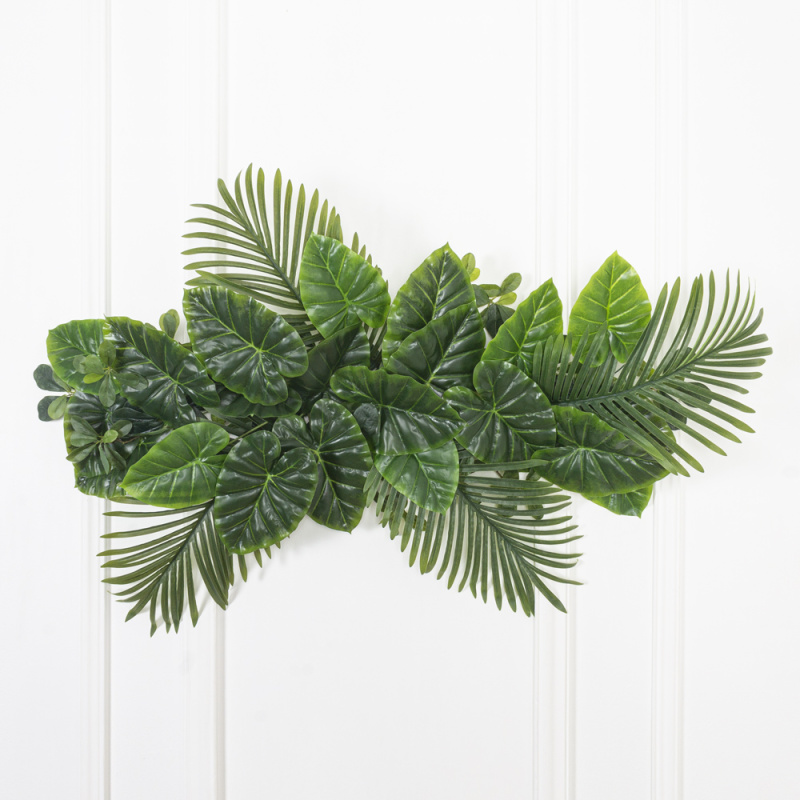 Л02-1 Лиана Шеффлера с листами пальмы и филодендроном L100см_2