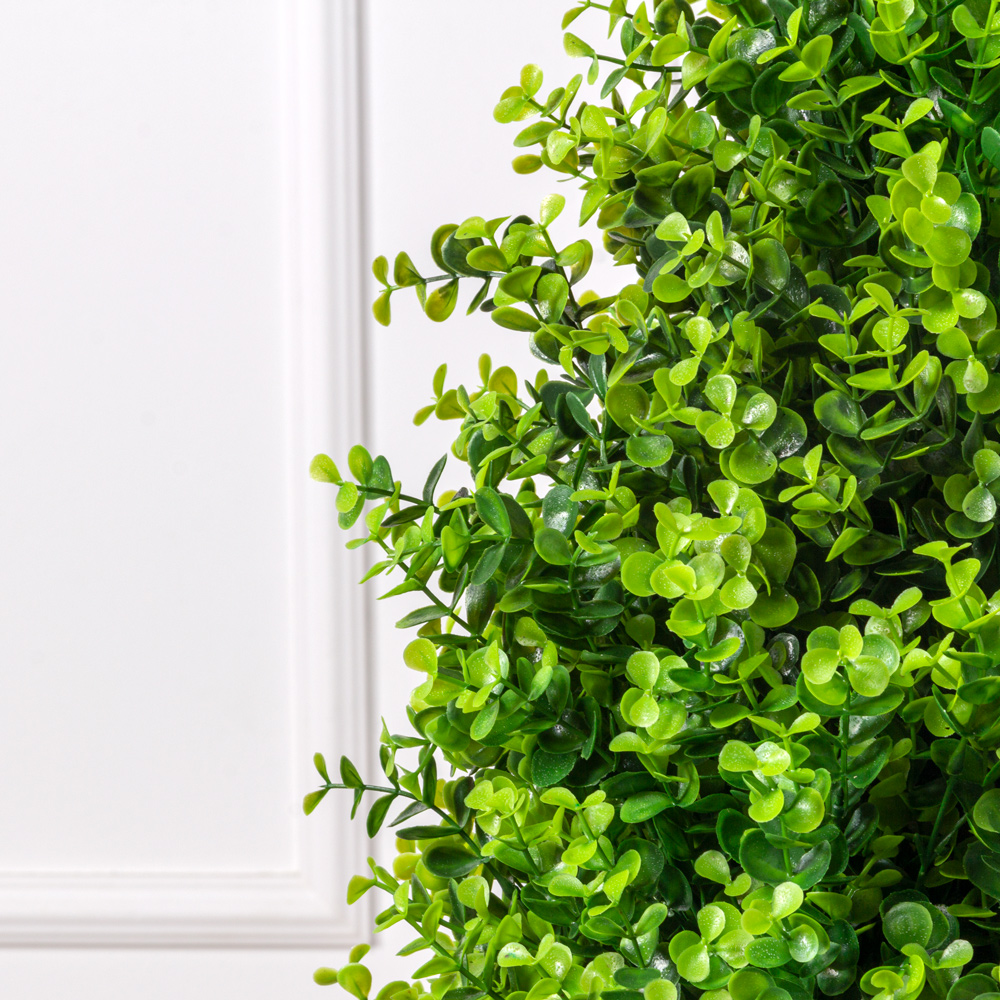 СК110/228-1(з)(Пр) Самшит искусственный конус Эвкалипт в кашпо h110см_2