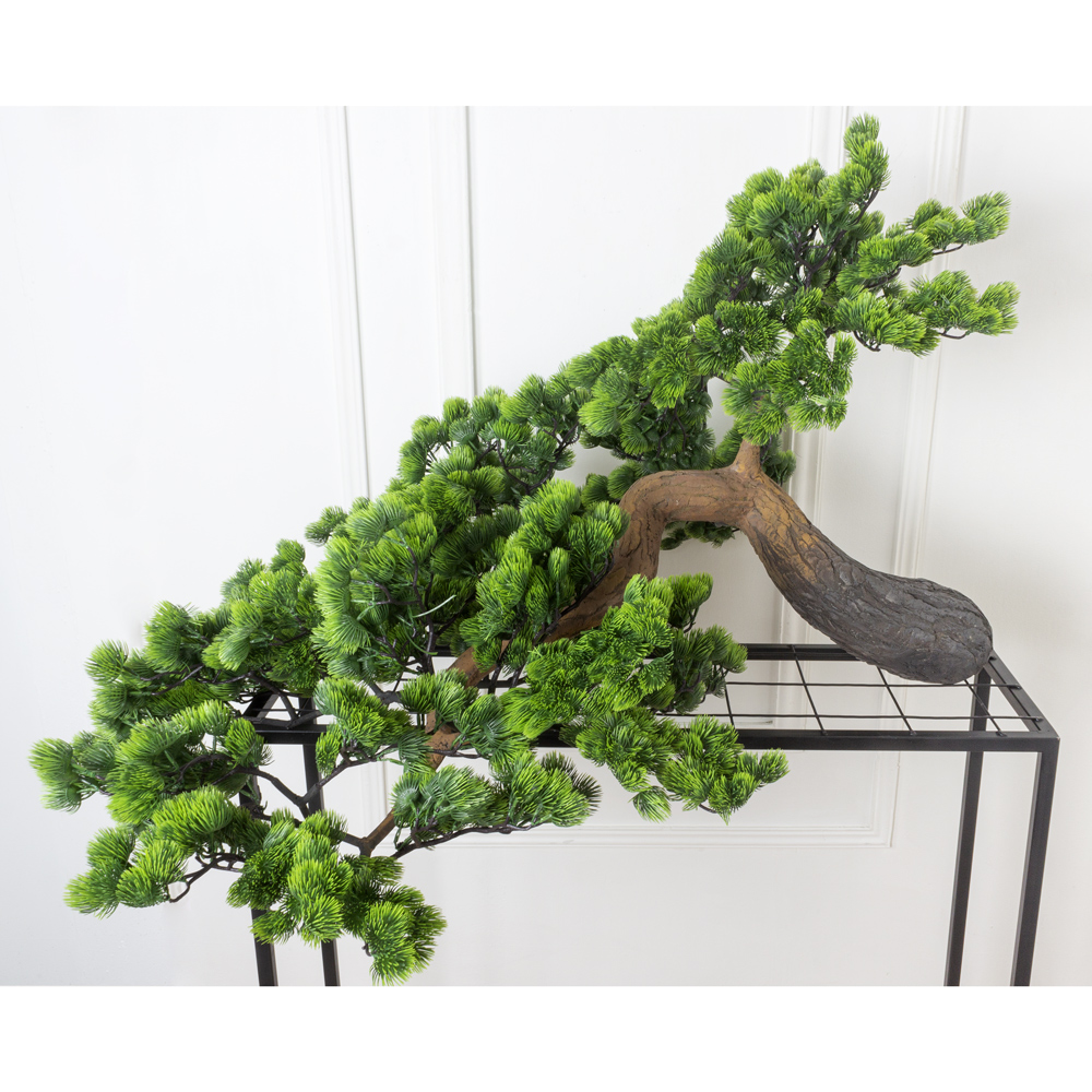 110/ДС/30(з) Ветка сосны бонсай искусственная L110см (ширина 85см)_2