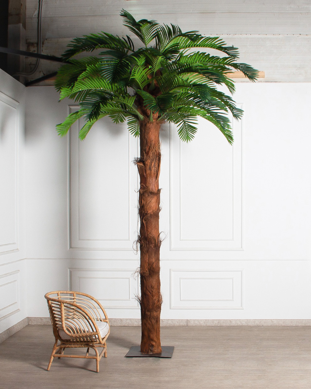 ПС350/ТР/ПВУ/49(з)(F) Пальма Арека искусственная h350 d180см (латекс) с усилением на мет.основании_2
