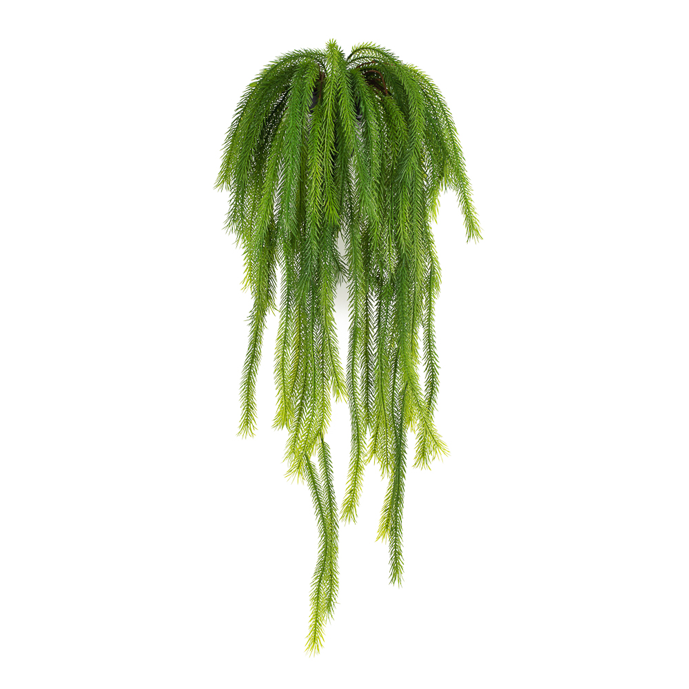 КС100 Ликоподиум (плаун) ампельный искусственный в кашпо