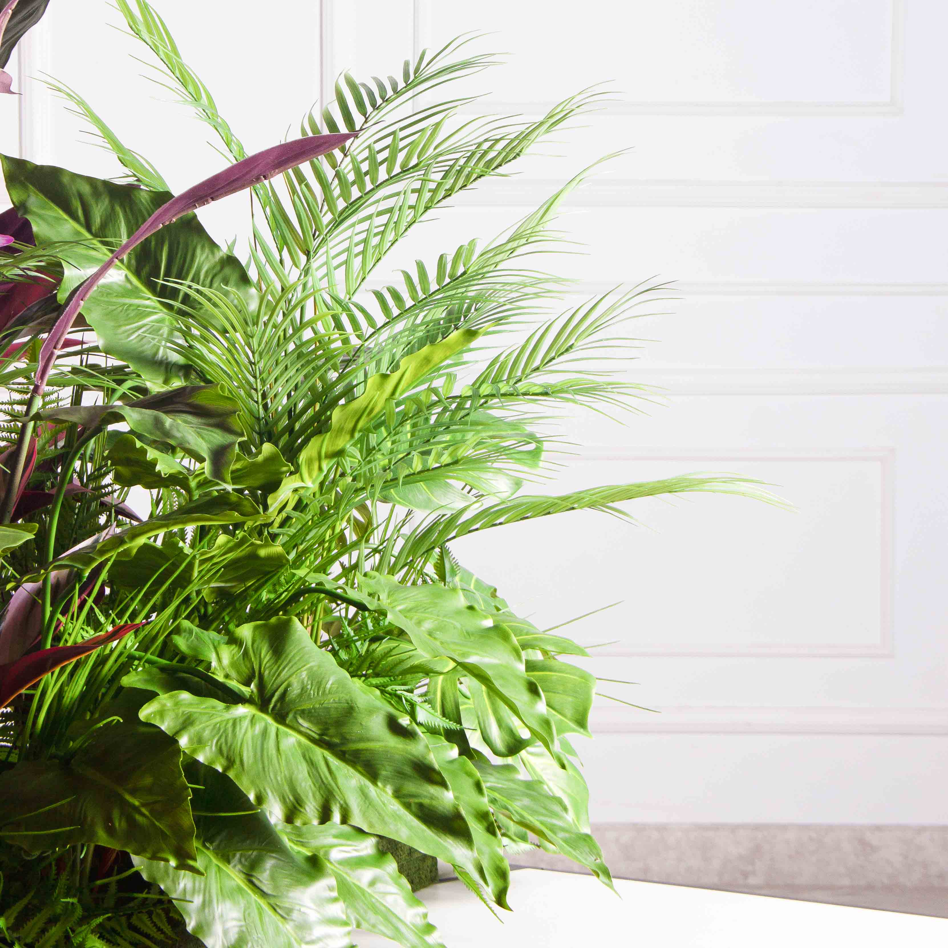 К515/1-1(з)(Пр)(F) Композиция искусственная с калатеей и пальмой на основании_5