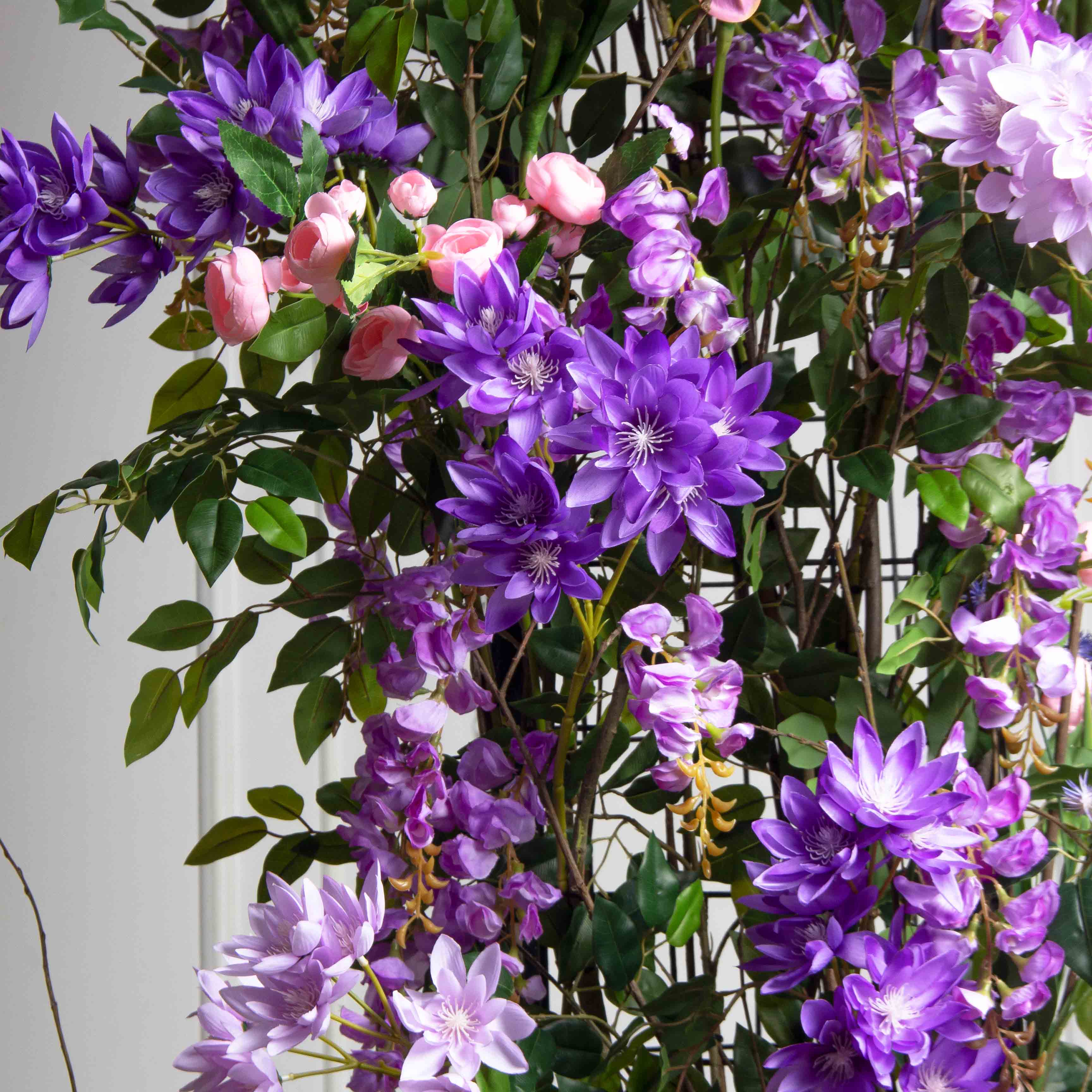 ДЛ154(Пр)(F) Декор входной группы цветочный L100см, пристенный_9