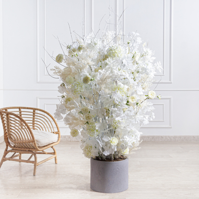 ДЛ92/1(з)(F) Декор входной группы зимний  h140см в кашпо