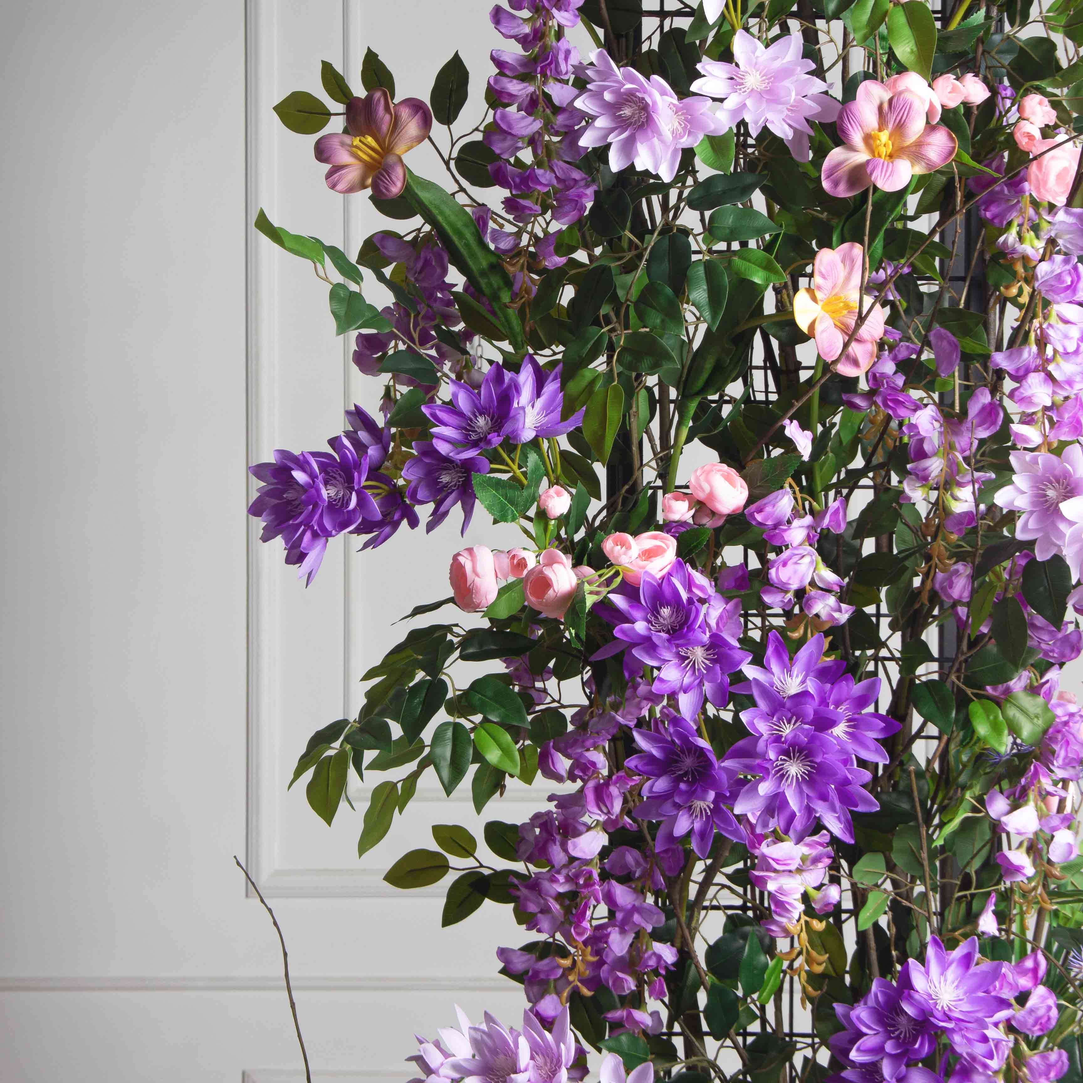 ДЛ154(Пр)(F) Декор входной группы цветочный L100см, пристенный_6