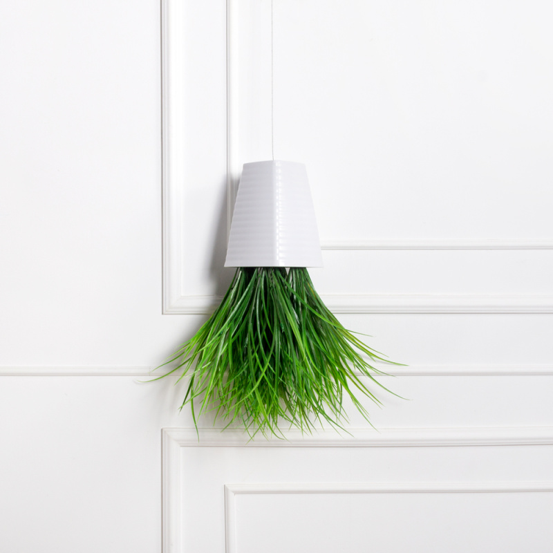 СП01(F) Sky Planter Трава (латекс)h20 в кашпо (17х17х21см)