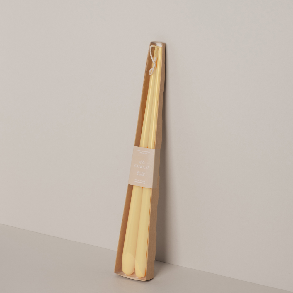 СК35-22(Fix)(F) Свеча коническая 35см Оттенок №22 (лимонный) 2шт/уп_1