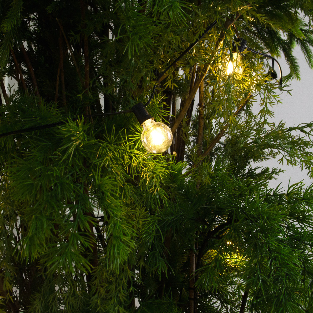 ДЛ182/СВ04(Пр)(Fix)(F)Декор вход.группы хвойный h290см н/прутьях, прист.с ретро-гирляндой_8